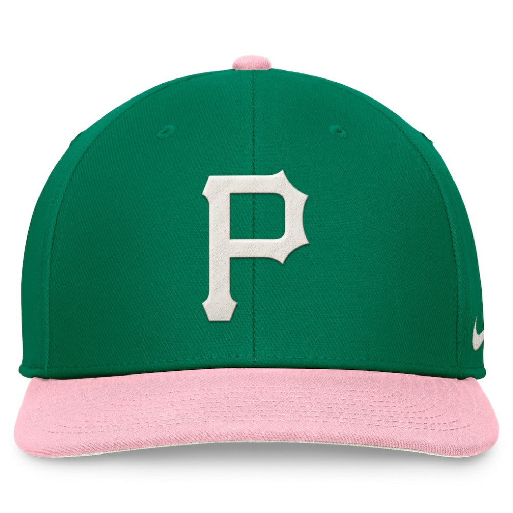 Pittsburgh Pirates Malachite Pro Performance Snapback Hat - Green/Pink | Nike