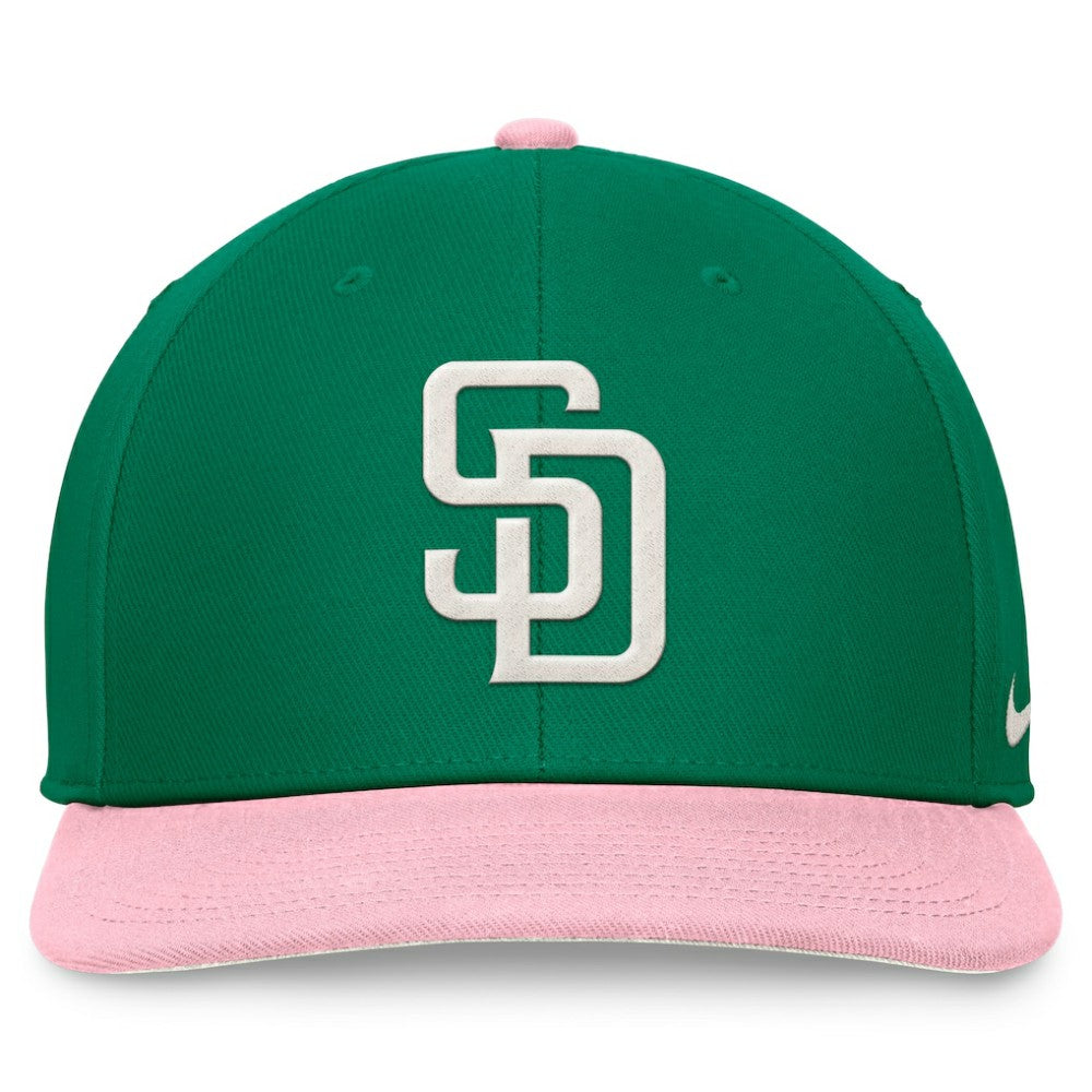 San Diego Padres Malachite Pro Performance Snapback Hat - Green/Pink | Nike