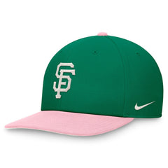 San Francisco Giants Malachite Pro Performance Snapback Hat - Green/Pink | Nike