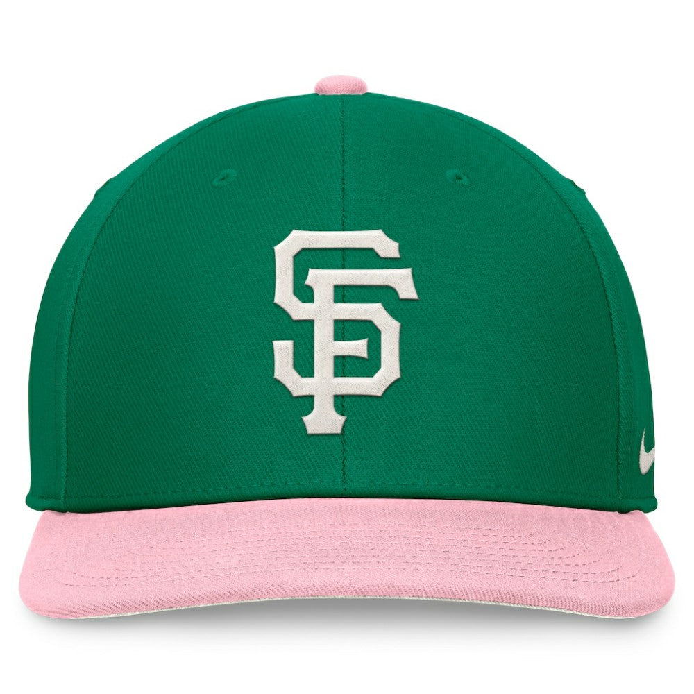 San Francisco Giants Malachite Pro Performance Snapback Hat - Green/Pink | Nike