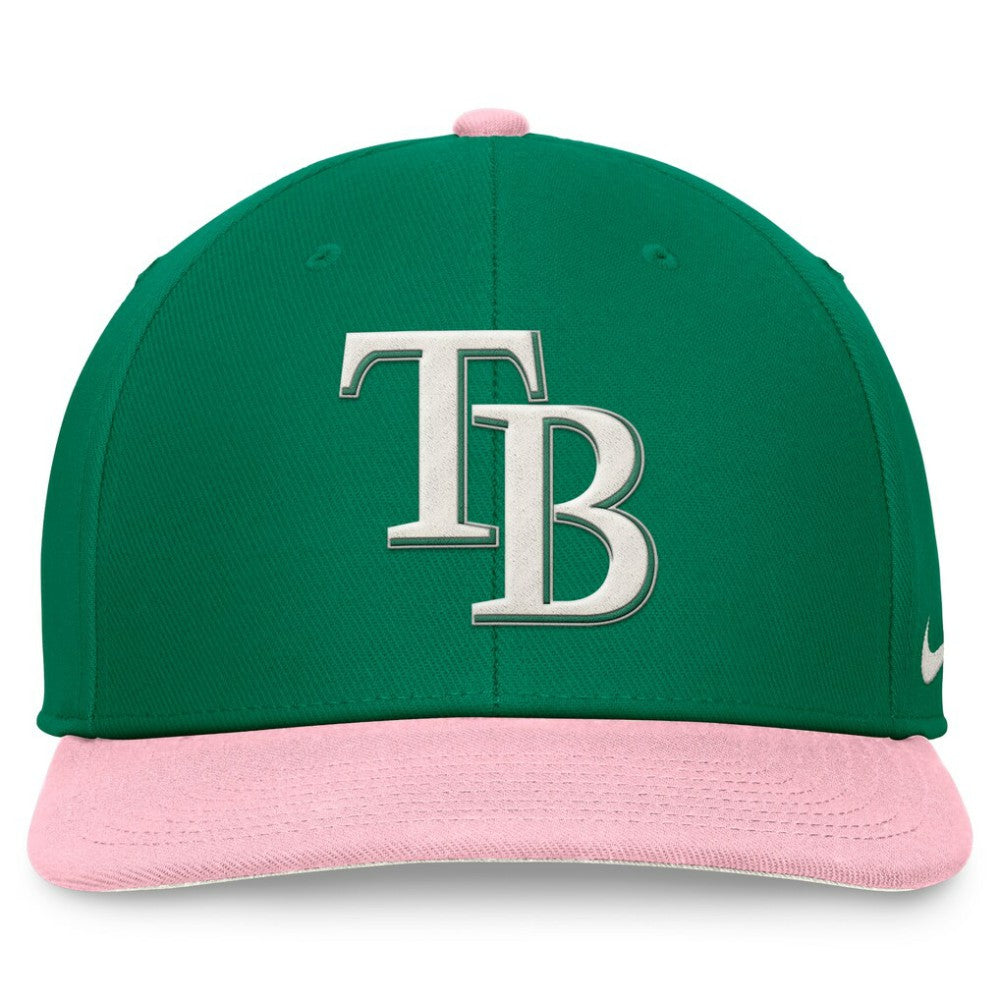 Tampa Bay Rays Malachite Pro Performance Snapback Hat - Green/Pink | Nike