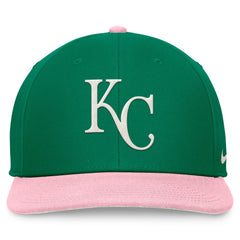 Kansas City Royals Malachite Pro Performance Snapback Hat - Green/Pink | Nike