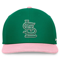 St. Louis Cardinals Malachite Pro Performance Snapback Hat - Green/Pink | Nike