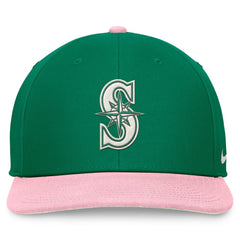 Seattle Mariners Malachite Pro Performance Snapback Hat - Green/Pink | Nike