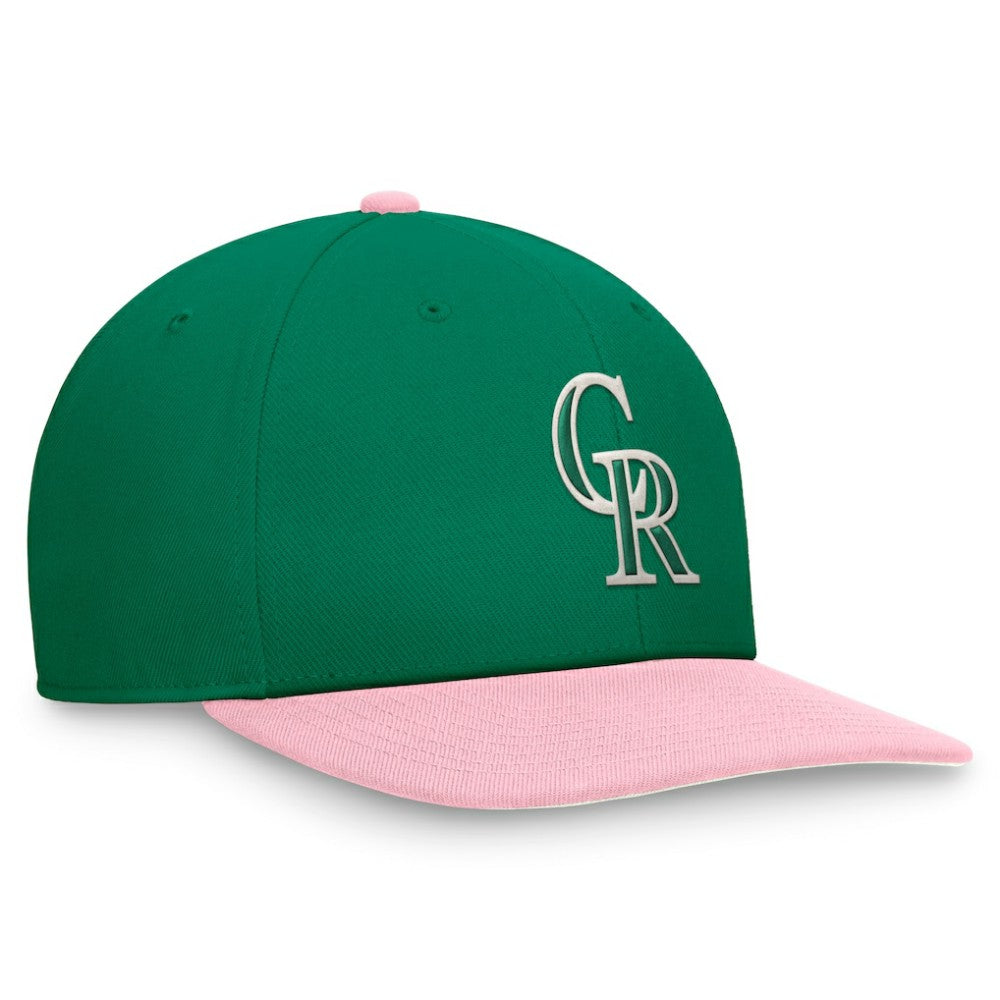 Colorado Rockies Malachite Pro Performance Snapback Hat - Green/Pink | Nike