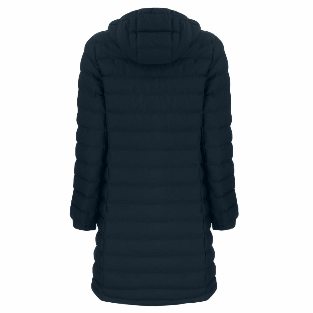 Milwaukee Brewers Cutter & Buck Women's Mission Ridge Repreve Eco Insulated Full-Zip Long Puffer Jacket - Navy