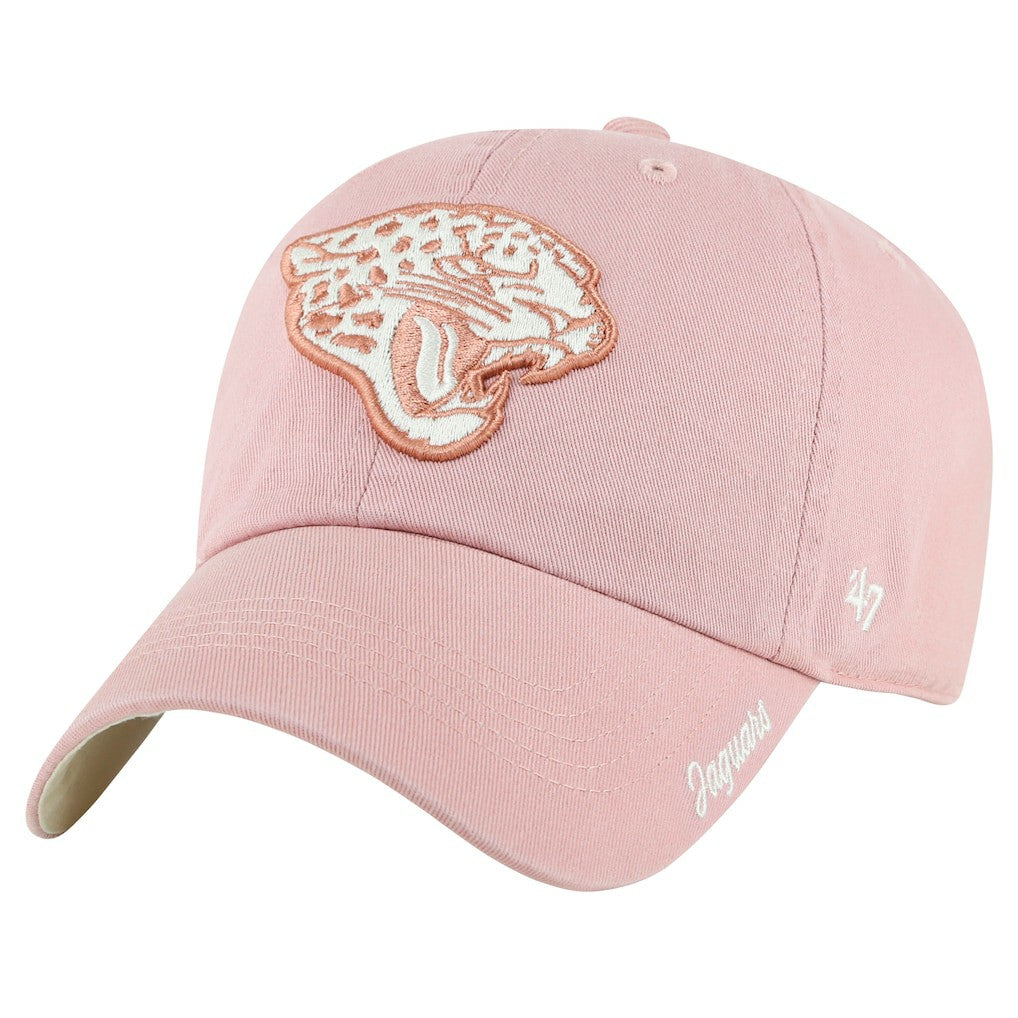 Jacksonville Jaguars '47 Women's Ballpark Cheer Dusty Rose Clean Up Adjustable Hat - Pink on sale
