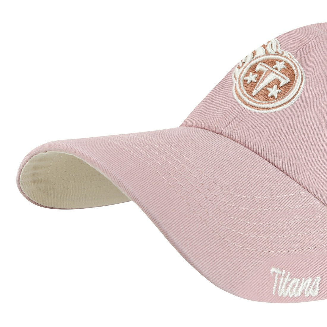 Tennessee Titans '47 Women's Ballpark Cheer Dusty Rose Clean Up Adjustable Hat - Pink on sale