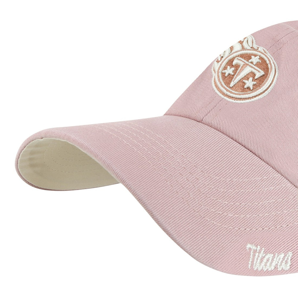 Tennessee Titans '47 Women's Ballpark Cheer Dusty Rose Clean Up Adjustable Hat - Pink on sale
