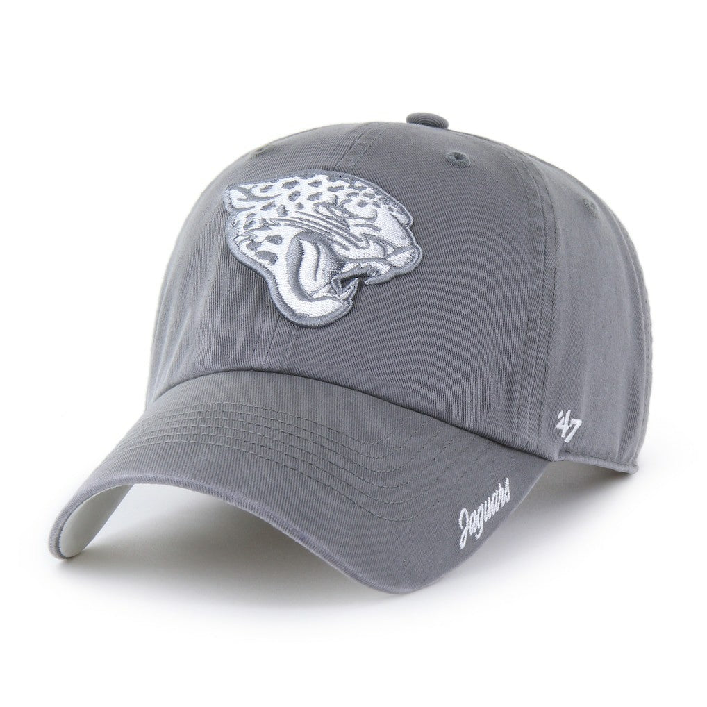 Jacksonville Jaguars '47 Women's Luminance Cheer Clean Up Adjustable Hat - Gray on sale