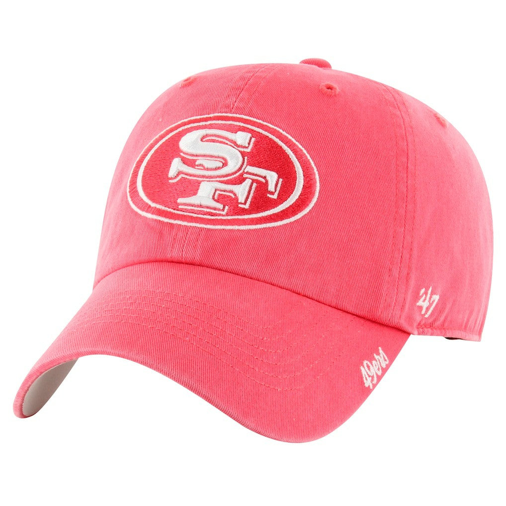 San Francisco 49ers '47 Women's Luminance Cheer Clean Up Adjustable Hat - Scarlet discount