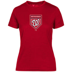 Washington Nationals Levelwear Women's 2024 Spring Training Maddox T-Shirt - Red