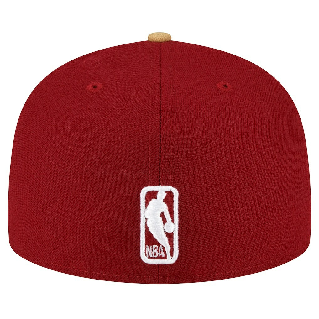 Cleveland Cavaliers 2-Tone 59FIFTY Fitted Hat sale - Wine/Gold | New Era for sale