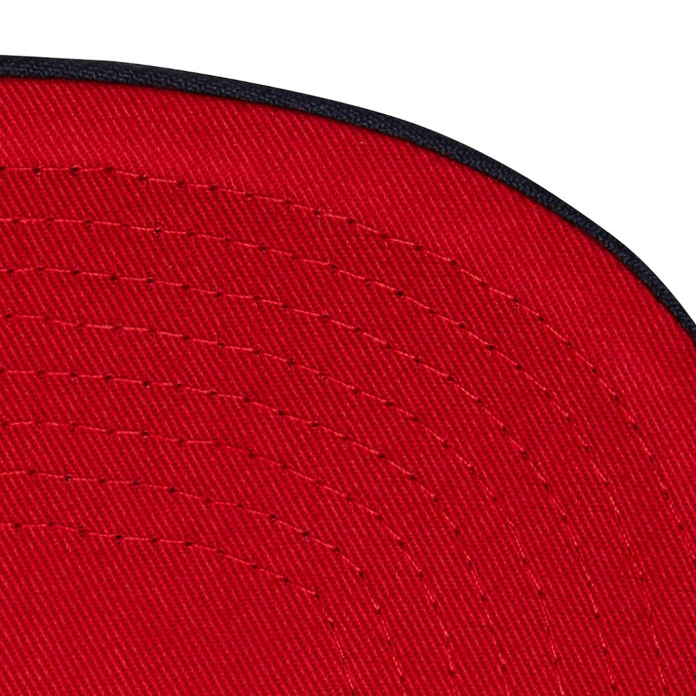 Atlanta Braves Team Tagged Snapback Hat - Navy | Mitchell & Ness