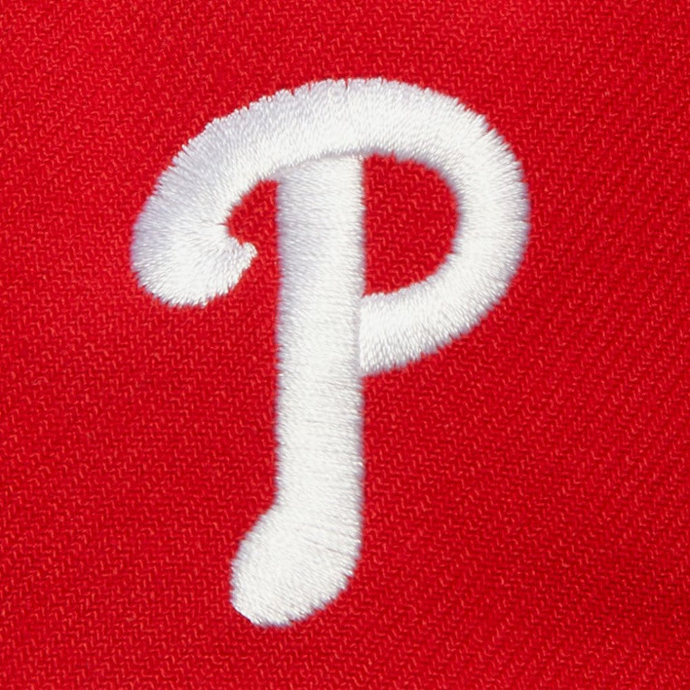 Philadelphia Phillies Team Tagged Snapback Hat - Red | Mitchell & Ness
