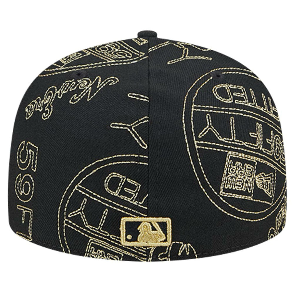 Chicago White Sox 59FIFTY Day Allover Fitted Hat - Black | New Era