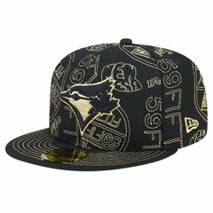 Toronto Blue Jays 59FIFTY Day Allover Fitted Hat - Black | New Era