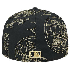 Toronto Blue Jays 59FIFTY Day Allover Fitted Hat - Black | New Era