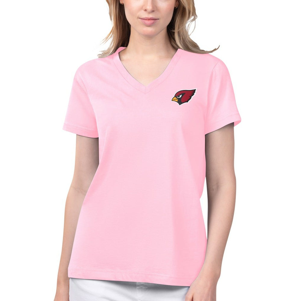 Arizona Cardinals Margaritaville Women's Game Time V-Neck T-Shirt - Pink online