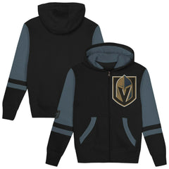 Vegas Golden Knights Preschool Face Off Full-Zip Hoodie Black