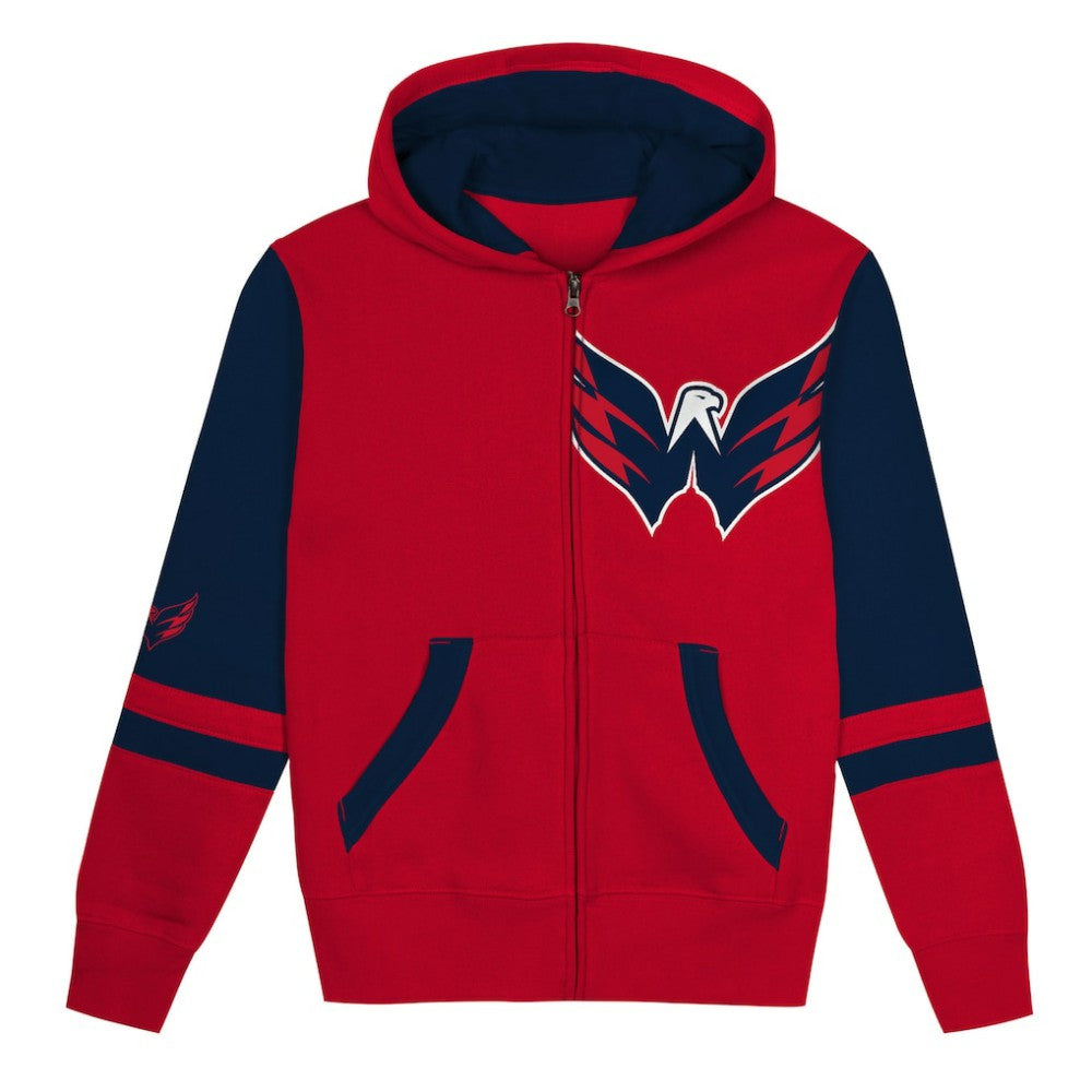 Washington Capitals Preschool Face Off Full-Zip Hoodie Red