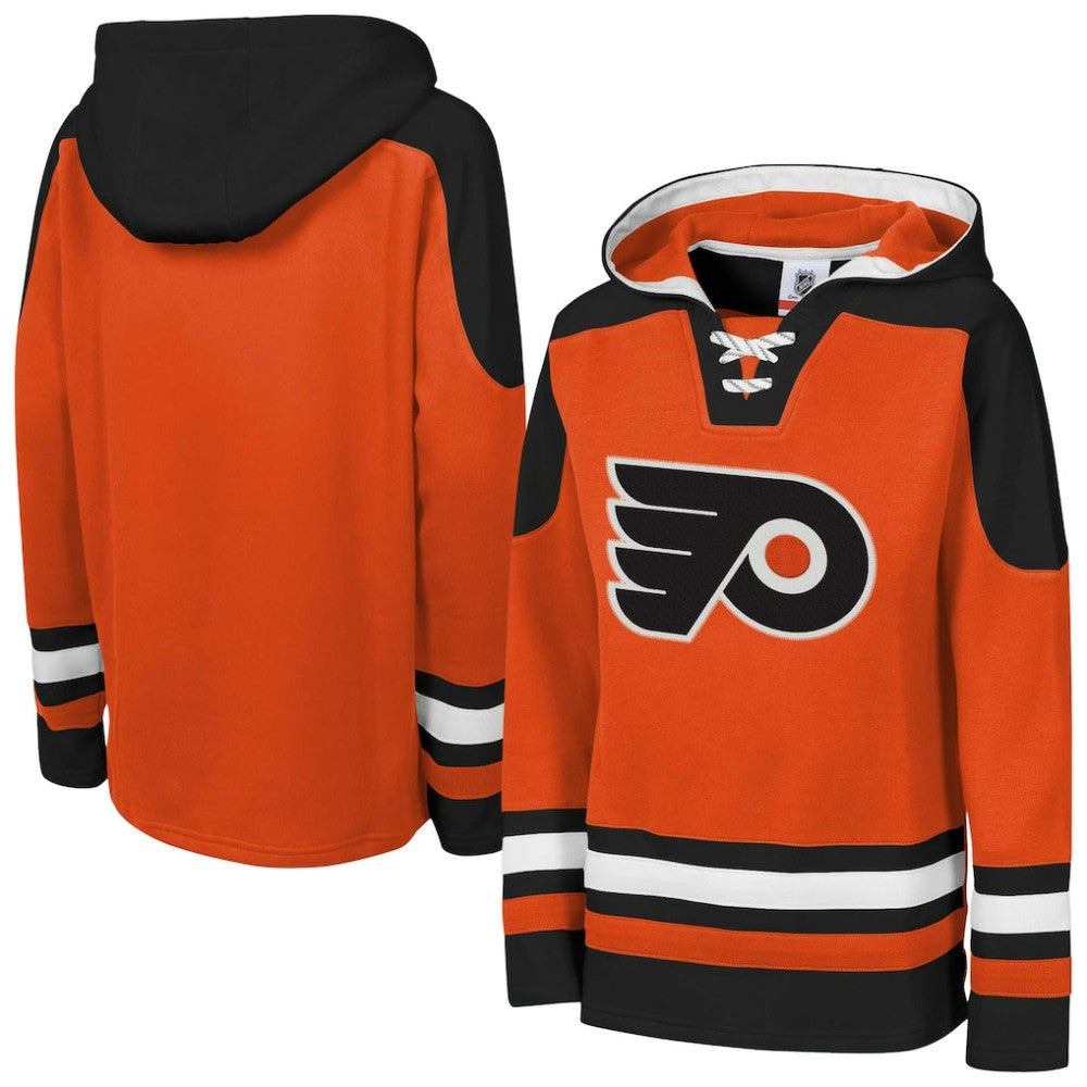 Philadelphia Flyers Youth Ageless Must Have Home V-Neck Pullover Hoodie Orange