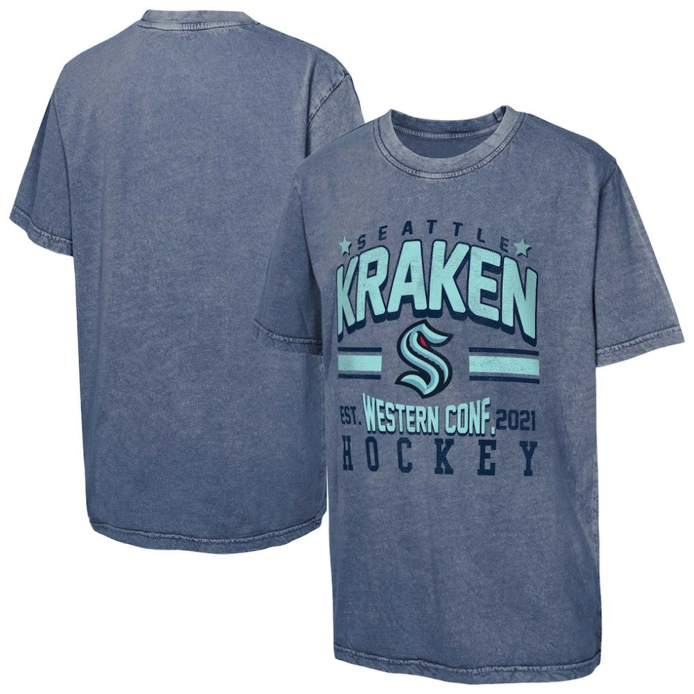 Seattle Kraken Youth Sure Short T-Shirt Navy