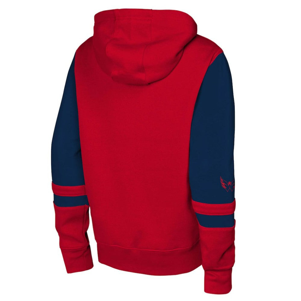 Washington Capitals Youth Face Off Full-Zip Hoodie Red