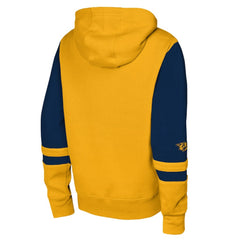 Nashville Predators Youth Face Off Full-Zip Hoodie Gold