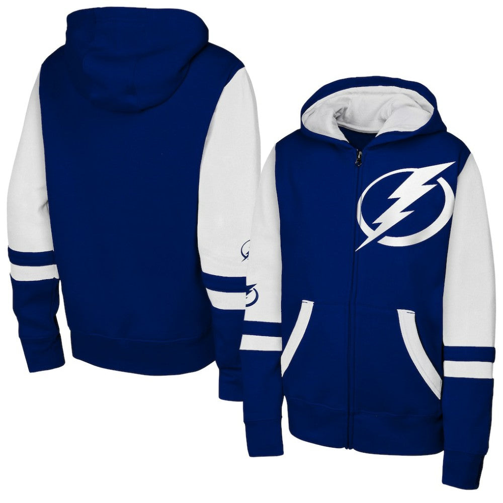 Tampa Bay Lightning Youth Face Off Full-Zip Hoodie Blue