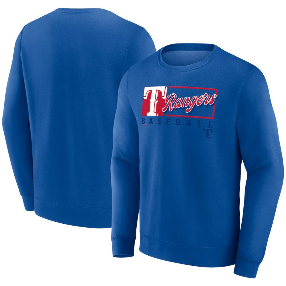Texas Rangers Profile Big & Tall Pullover Sweatshirt - Royal