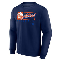 Houston Astros Profile Big & Tall Pullover Sweatshirt - Navy
