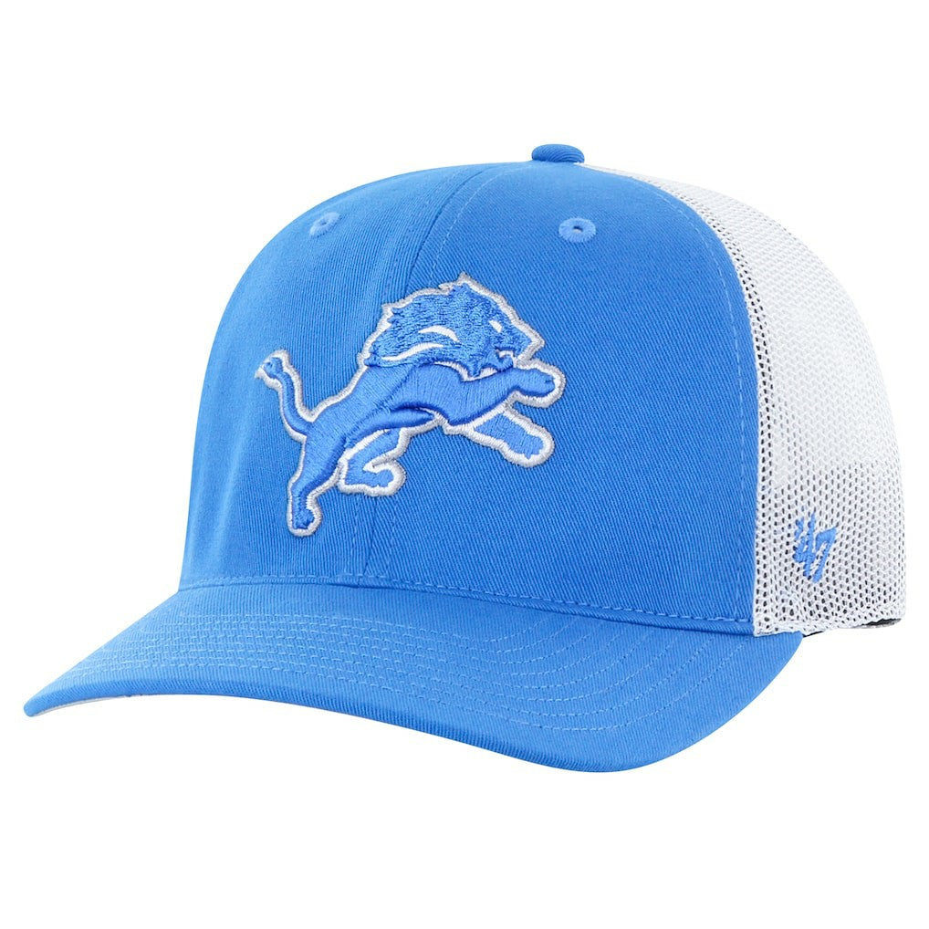 Detroit Lions '47 Youth Trucker Adjustable Hat - Blue/White for sale