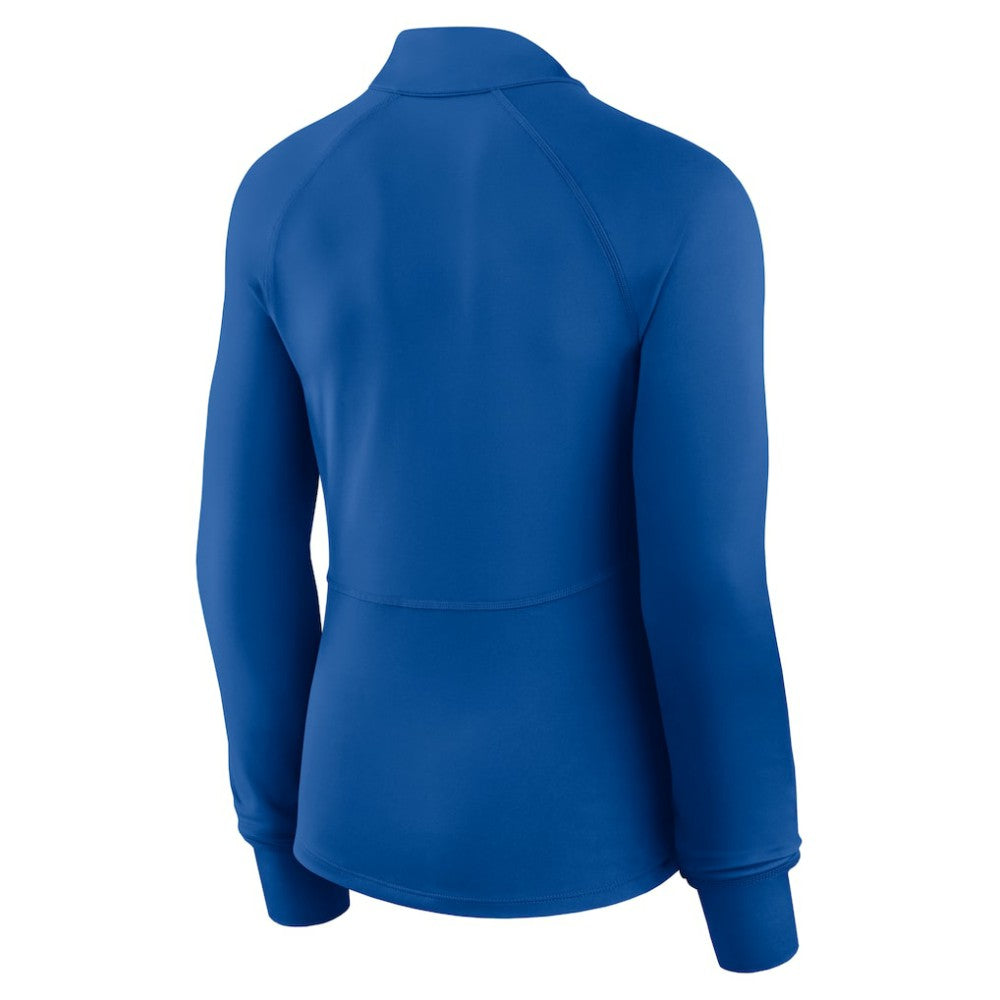 Chicago Cubs Women's Elements Raglan Tri-Blend Quarter-Zip Top - Royal