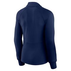 New York Yankees Women's Elements Raglan Tri-Blend Quarter-Zip Top - Navy