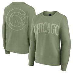 Chicago Cubs Women's Elements Flow Pullover Sweatshirt - Green