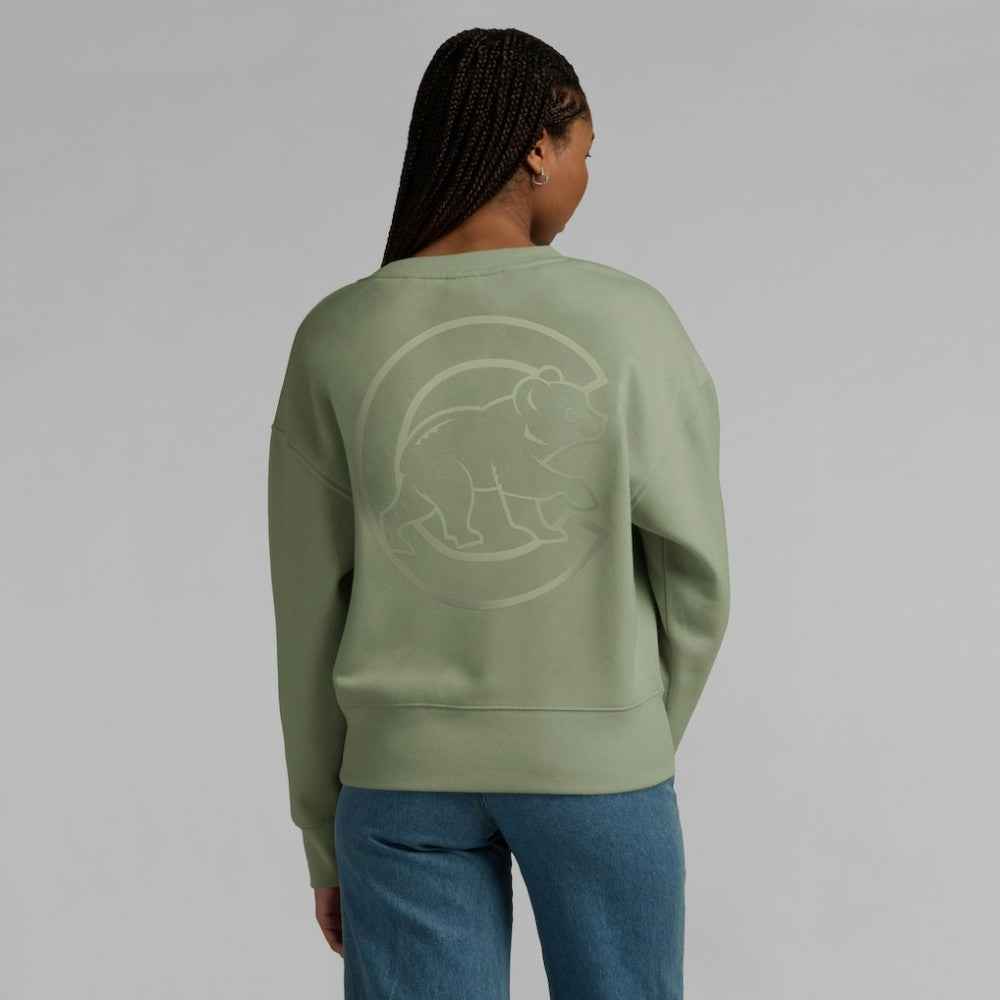 Chicago Cubs Women's Elements Flow Pullover Sweatshirt - Green