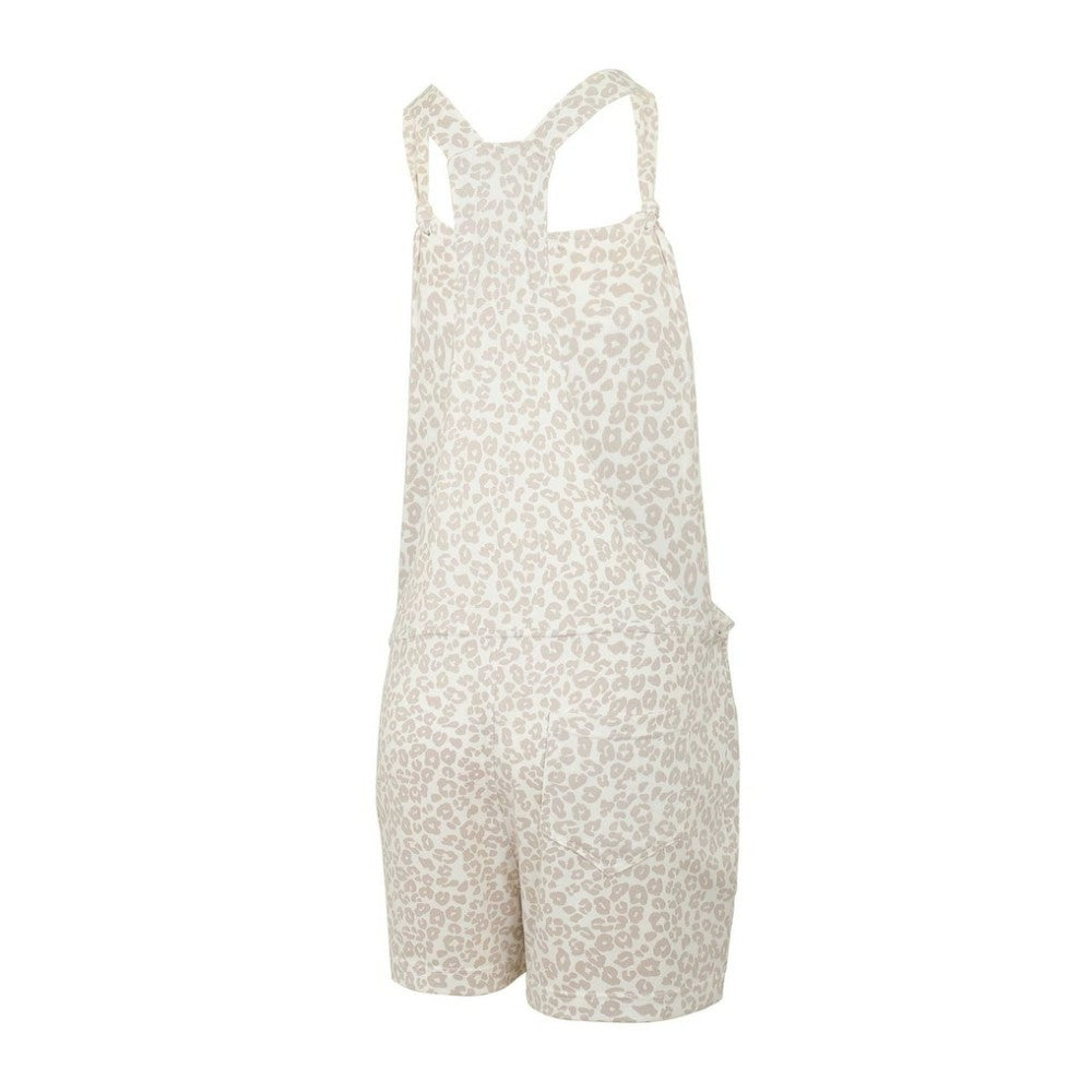 Cincinnati Reds Concepts Sport Women's Montana Hacci Knit Romper Overalls - Cream