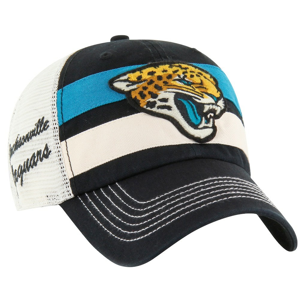 Jacksonville Jaguars '47 Clubhouse Boon Clean-Up Trucker Adjustable Hat - Black for sale