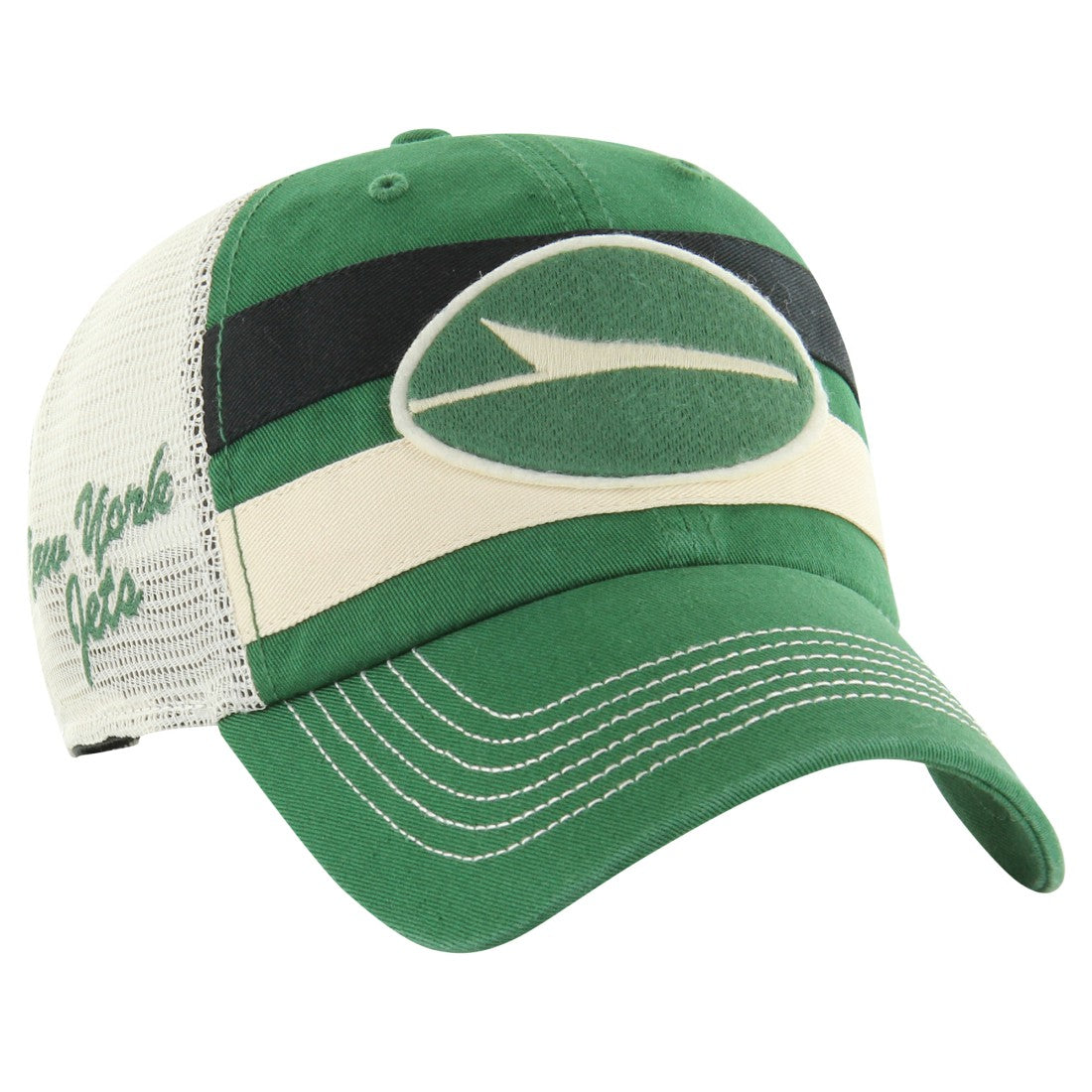 New York Jets '47 Clubhouse Boon Clean-Up Trucker Adjustable Hat - Kelly Green outlet