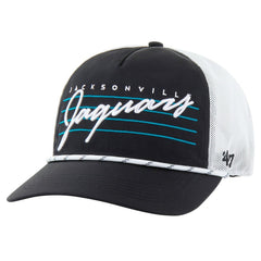 Jacksonville Jaguars '47 Downburst Relaxed Hitch Trucker Adjustable Hat - Black/White online