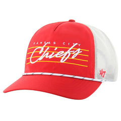 Kansas City Chiefs '47 Downburst Relaxed Hitch Trucker Adjustable Hat - Red/White for sale