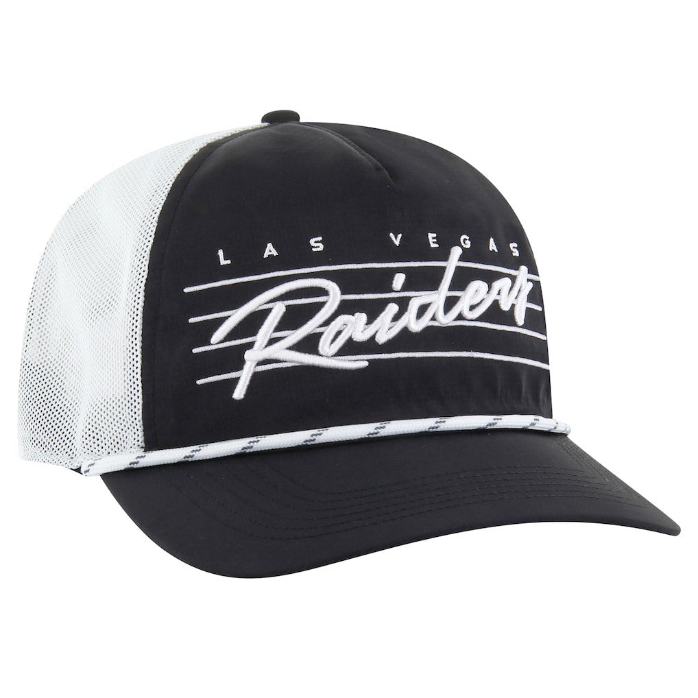 Las Vegas Raiders '47 Downburst Relaxed Hitch Trucker Adjustable Hat - Black/White online