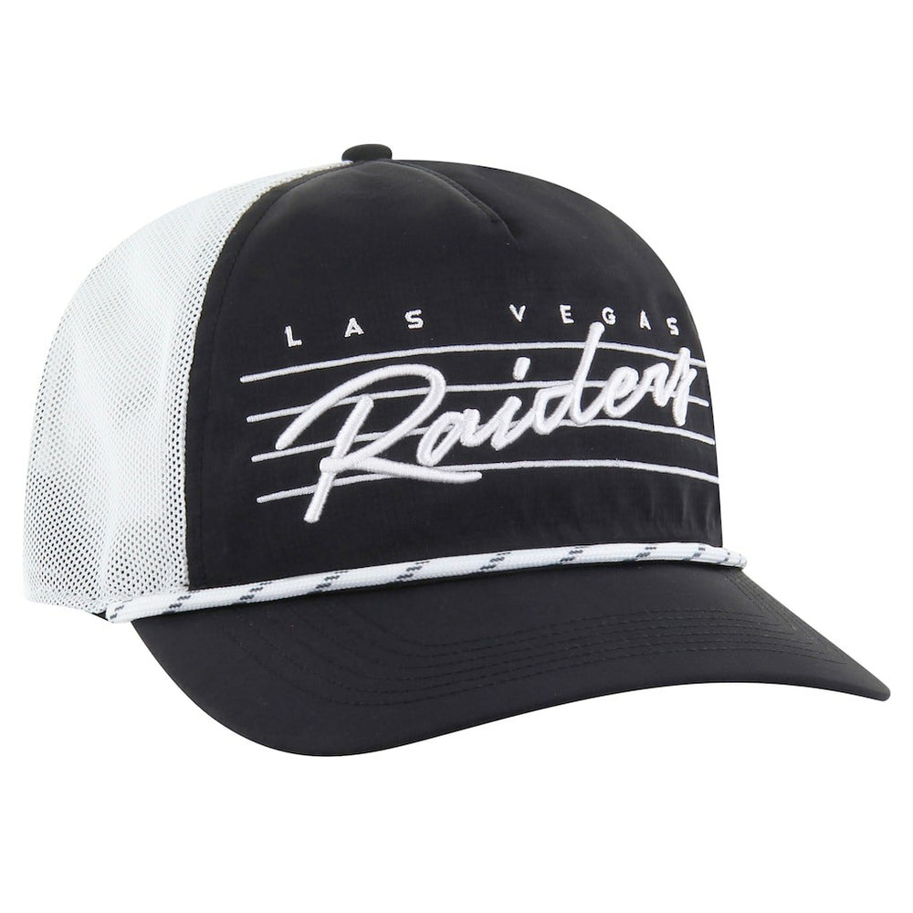 Las Vegas Raiders '47 Downburst Relaxed Hitch Trucker Adjustable Hat - Black/White online