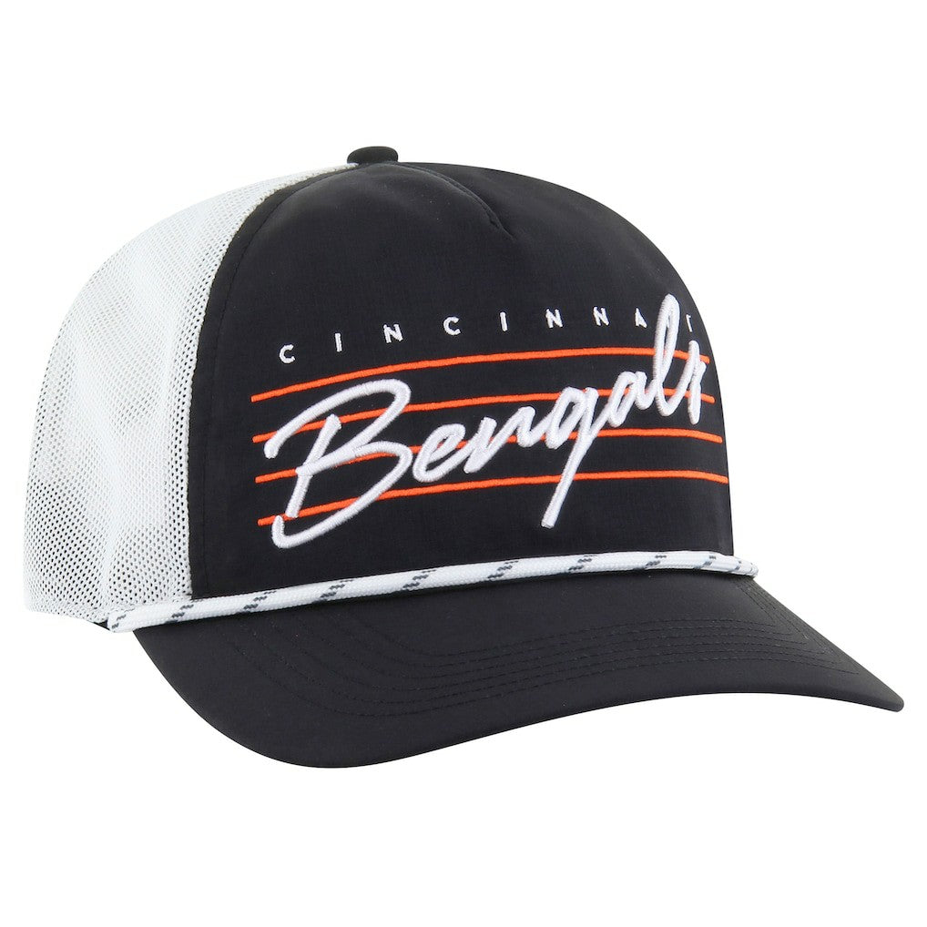 Cincinnati Bengals '47 Downburst Relaxed Hitch Trucker Adjustable Hat - Black/White discount