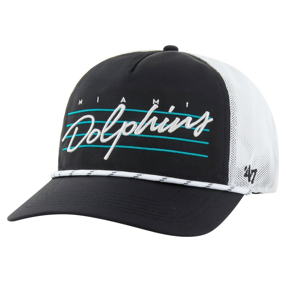 Miami Dolphins '47 Downburst Relaxed Hitch Trucker Adjustable Hat - Black/White online