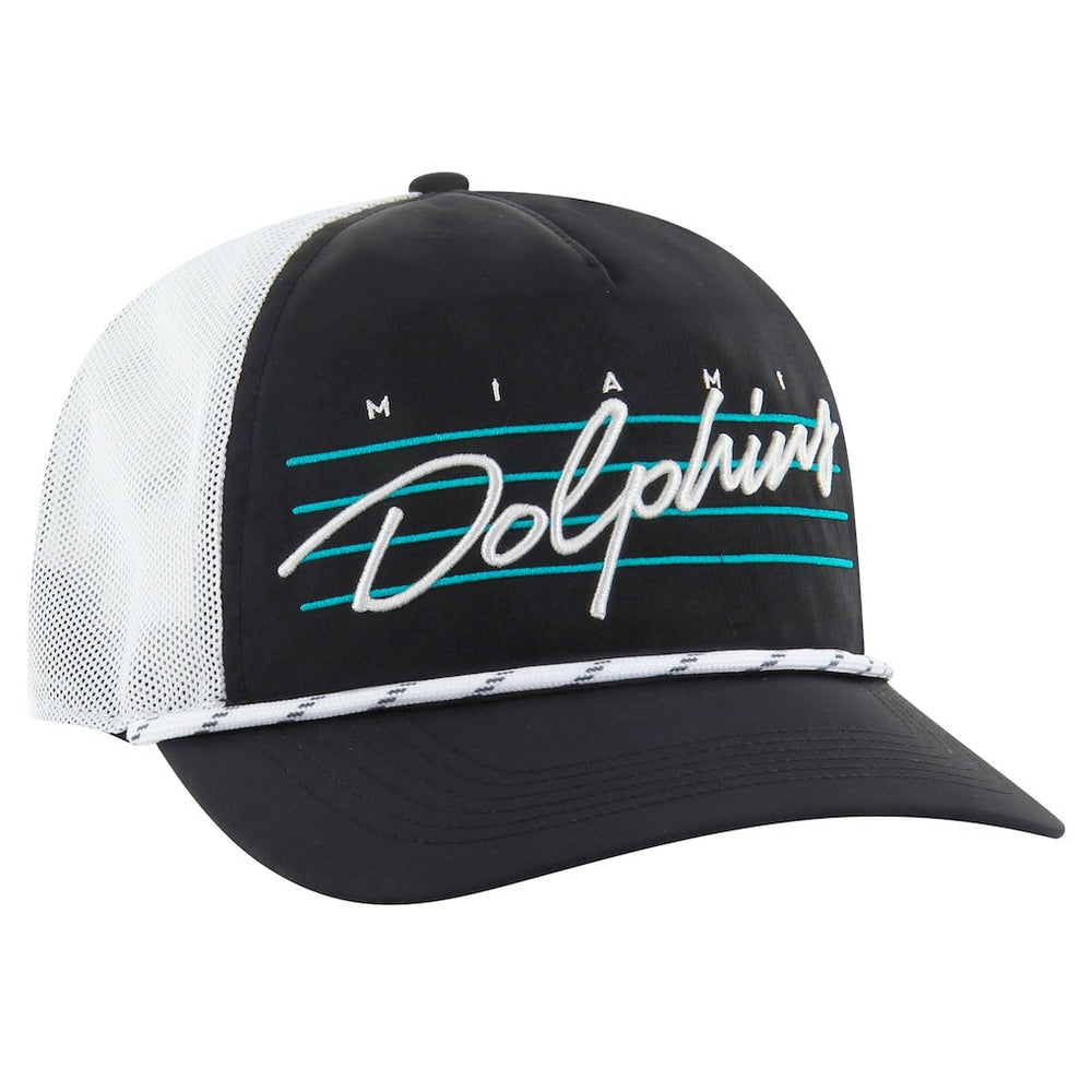 Miami Dolphins '47 Downburst Relaxed Hitch Trucker Adjustable Hat - Black/White online