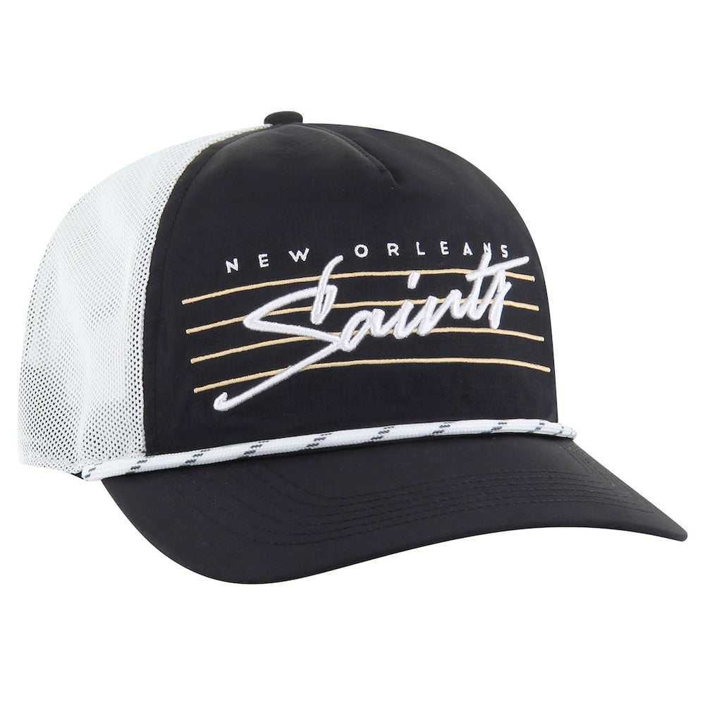 New Orleans Saints '47 Downburst Relaxed Hitch Trucker Adjustable Hat - Black/White outlet