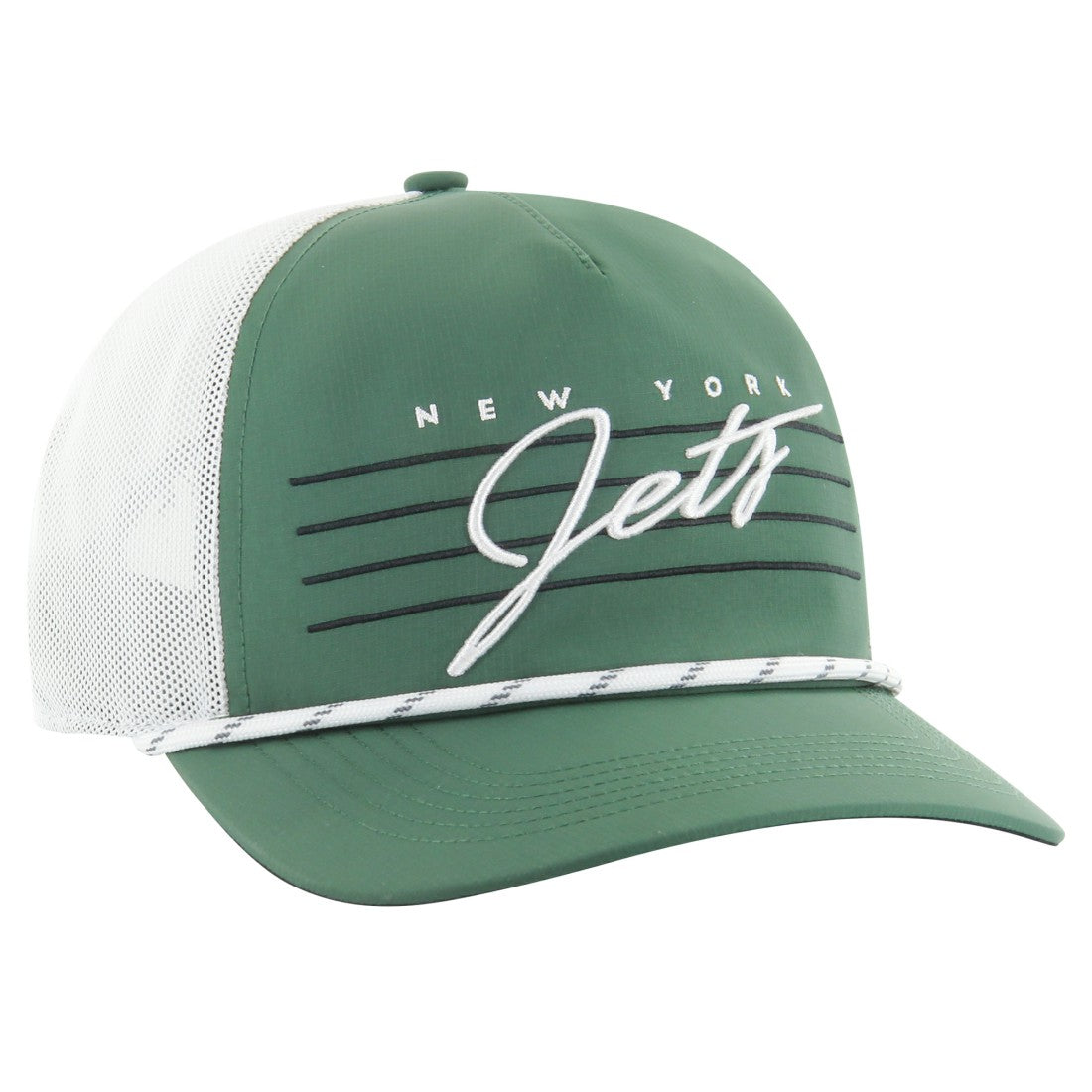 New York Jets '47 Downburst Relaxed Hitch Trucker Adjustable Hat - Green/White sale