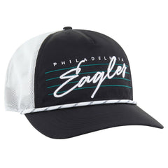 Philadelphia Eagles '47 Downburst Relaxed Hitch Trucker Adjustable Hat - Black/White sale